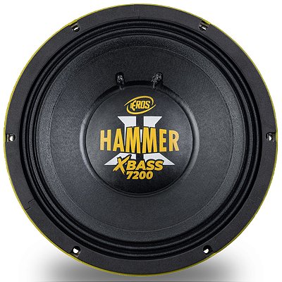 Alto Falante E-12 Polegadas Hammer Xbass Com Potência 3.600w RMS Impedância De 4 Ohms Ferrite Feito Em Bário
