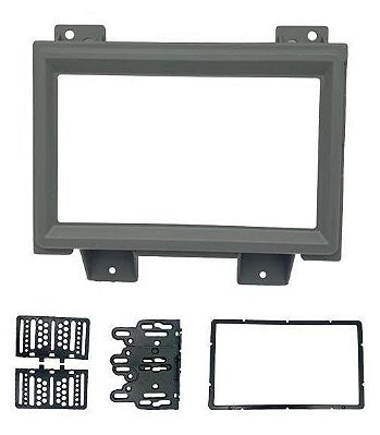 Moldura Dvd Multimídia 2 Din S10 Blazer Cinza Fiamon