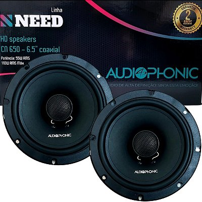 Auto Falante Coaxial Audiophonic 6 Polegadas Need Cn 650 Som