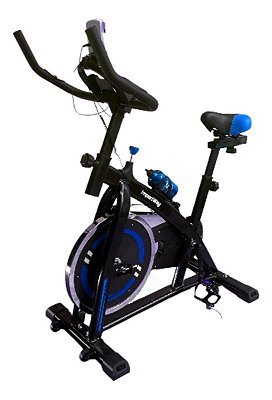 Bicicleta Ergométrica Spinning 13kg ImportWay IWBES13AZ Resistência Física e Saúde em Dia