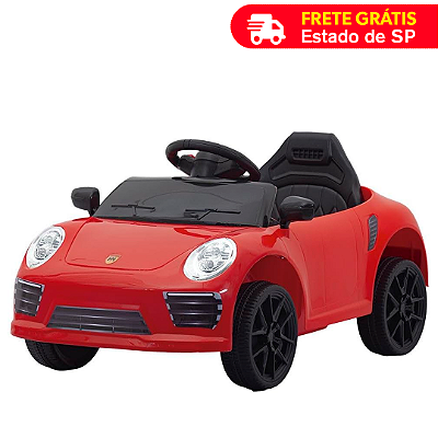 Carrinho Elétrico Porsche Esportivo 12V 7Km/h Com Controle Remoto - Bang Toys