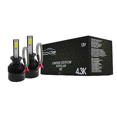 Kit Super Led Branca Efeito Xenon Tech One 4300k H1 12v Code