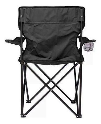 Cadeira Camping Dobrável Portátil Com Porta Copos E Apoio De Braço