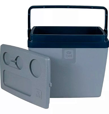 Caixa Termica Cooler Opala 28 Litros 35 Latas Bel Tapa com Suporte Lata Alça Resistente Trava de Segurança