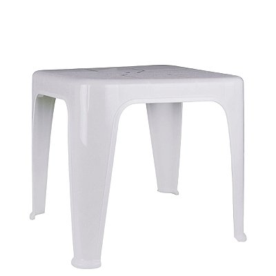 Kit 6 Mesas Plásticas Branco E Rosa - Mor