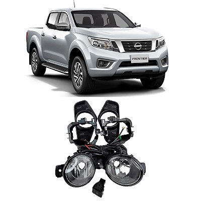 Kit Farol de Milha Frontier 2022 2023 Super Resistente Lente Vidro Carcaça Plástico - Shocklight