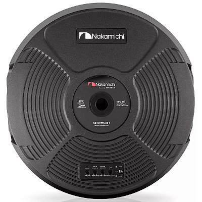 Caixa de Som Ativa Selada Subwoofer 11 Polegadas Estepe 1000w 120W 4 Ohms NBW1150A - Nakamichi