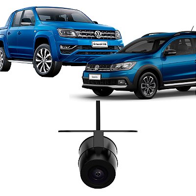 Câmera de Ré Com Conexão Original para Vw Amarok 2017 até 2023 Saveiro 2016 até 2024