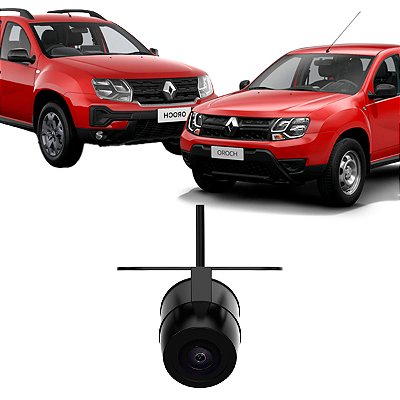Câmera de Ré 720p Visão 180º Com Conexão Original para Renault Duster Oroch