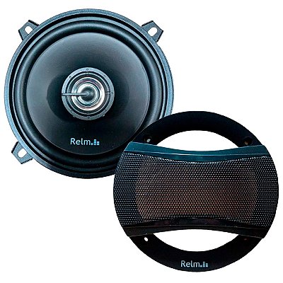 Par de Alto Falantes Coaxial 5 Polegadas Relm 120w Rms Tweeter 22mm de Diâmetro