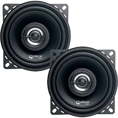 Kit Alto Falante Coaxial Rs 4 Cx 4 Polegadas Relm Audio 4 Ohms 120W RMS Total