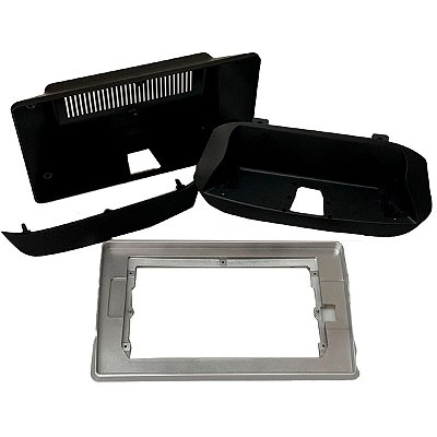 Moldura Prata Específica Para Onix Com Chicote Principal Alto Falante Buzzer E Kit de Instalação