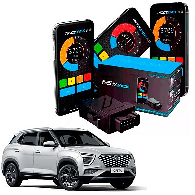 PiggyBack Modulo Chip Aumento Potencia Torque One Motor Turbo Stage Bluetooth Hyundai Creta 1.0 TGDI