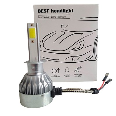 Par Lâmpadas Automotivas Super Led Nano Compacta Encaixe H11 6000K - Best Headlight