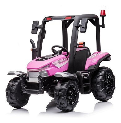 Mini Carrinho Trator Infantil Elétrico Potente 12v 110v/220v Cor Rosa