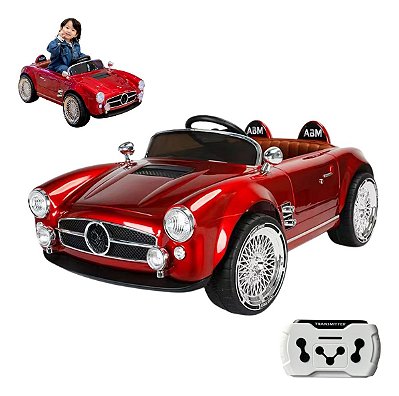 Mini Carro Elétrico Infantil Retrô 12v Importway Cor Vermelho Voltagem Do Carregador 110v/220v