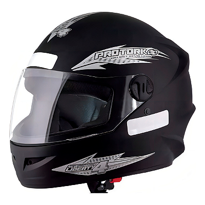 Capacete Para Moto Fechado New Liberty Four Cor Preto Fosco Tamanho 56 - Pro Tork