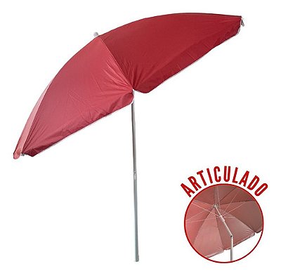 Guarda Sol Articulado Praia Grande 2,4m Pesca Praia Vermelho