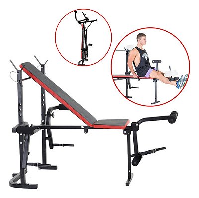 Banco De Supino Musculação Dobrável Academia Ajustável Forte