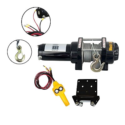Guincho Elétrico Para Carros Tailers 10 Metros 2041 Kg Importway