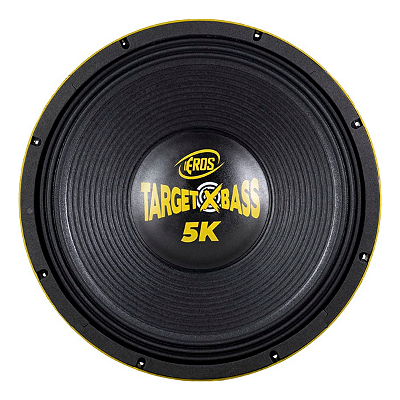 Alto-Falante E15 Target Xbass 5K 15 Polegadas Amarelo– 2500W RMS 4 Ohms - Eros
