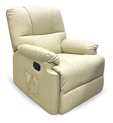 Poltrona Massagem Papai Reclinável Importway Suporta 110kg Bege