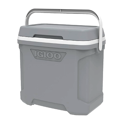 Caixa Térmica Profile 28L Cinza com Alça Resistente Ideal para Praia Camping Viagem e Pesca - Igloo