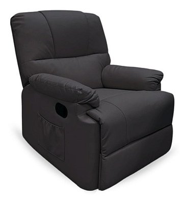 Poltrona Massageadora Papai C/ Aquecimento Reclinável Preto