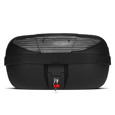 Baú Bauleto Para Motocicleta Moto Pro Tork Smartbox 2 45 Litros Automotivo Trava De Segurança Preto Com Lente Cristal