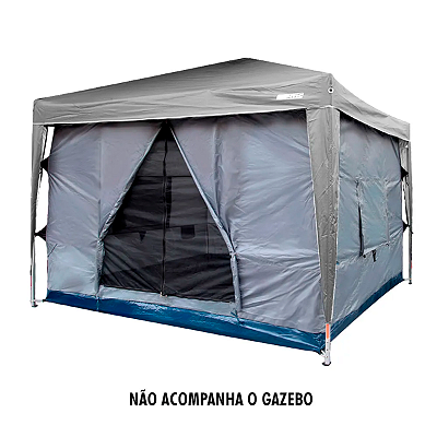 Barraca para Camping Gazebo 3x3 Transform 3000 mm NTK Impermeável com Piso Antifungos Proteção UV - NTK