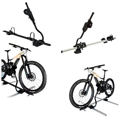 Suporte de Teto para Bicicleta Transbike Automotivo Pesio Black ou Prata Capacidade 25kg com Sistema Antifurto - Farad