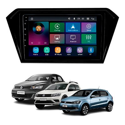 Multimidia Mp5 Rs9200br Es Pro Line Carplay Sem Fio + Moldura 9 Chines Gol Saveiro Voyage