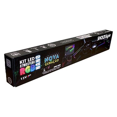 Kit Led RGB Atmosfera Nano 18X1 12V Bluetooth Driver Central APP
