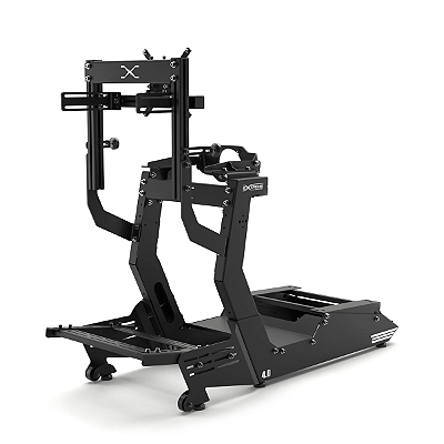 Simulador de Corrida Cockpit Extreme 4.0 Estação Plus Monitores de até 57" Banco Concha P1 e Estrutura em Aço Carbono