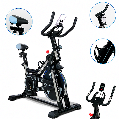 Bicicleta Bike Spinning Acte BSP13 Monitor Completo Regulagem Altura Resistência Suporta até 120kg