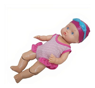 Boneca Importway Natação Infantil à Prova D'Água Brinquedo De Verão Divertido