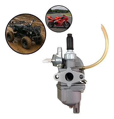 Carburador Mini Moto Quadriciclo 49cc 2 Tempos Alumínio Universal Alta Performance Motor 50cc