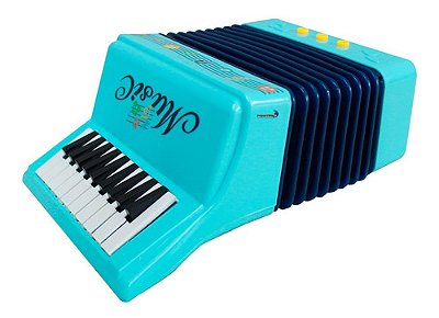 Sanfona Acordeom Infantil Importway 3 Baixos 10 Teclas Brinquedo Musical Educativo Para Crianças