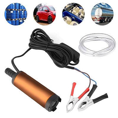 Bomba de Transferência de Óleo 12V 30 L/min Motor 8.500 rpm Compacta para Diesel Querosene e Óleo Portátil - Importway