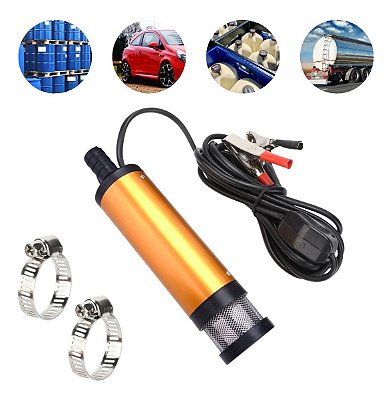 Bomba De Óleo, Diesel E Agua 12v 12l/min Elétrica Portátil Alta Vazão Caminhão Trator Tanque Combustível