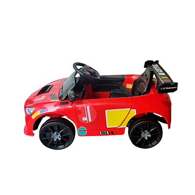 Mini Carro Elétrico Infantil Esportivo 12V Vermelho Com Controle Remoto Função Música E Luzes LED - Importway