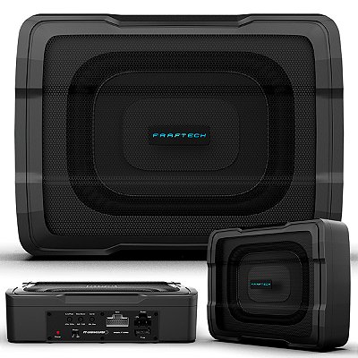Caixa Amplificada Subwoofer 6.8" FT-SW68 Faaftech Plug And Play Audi Chevrolet Fiat Ford Honda Hyundai Jeep Toyota VW