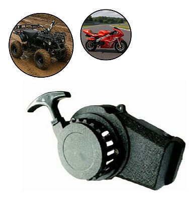 Puxador De Partida Em Alumínio Reforçado Para Mini Moto E Mini Quadriciclo 49cc