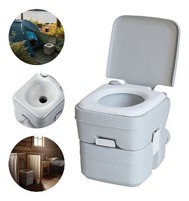 Banheiro Vaso Portátil 20l Importway Vaso Sanitário Prático Para Acampamentos, Obras, Viagens E Motorhomes