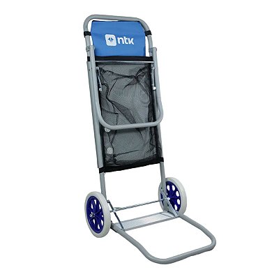 Carrinho Praia Dobrável Beach Cargo Para Transporte e Mesa 2 em 1 Portátil Anti-Corrosão NTK