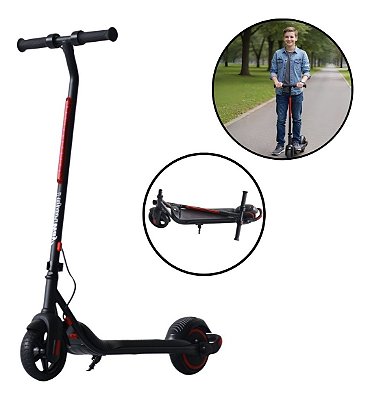 Patinete Elétrico 150w Dobrável Adulto Preto Com Freio Elétrico, Bateria 24v E Velocidade De Até 14km/h