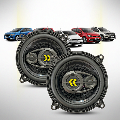 Alto-falante Lançamento Linha Revo 4 Triaxial 4” 55W Som Automotivo Premiun - Bravox