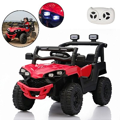 Mini Quadriciclo Elétrico Infantil 6v Vermelho Com Luz Som Bateria Recarregável Ideal Para Crianças De 3 Anos