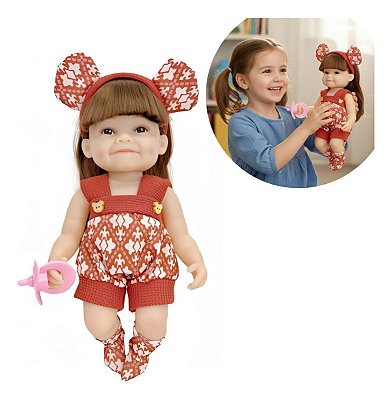 Boneca Infantil 32cm Interativa Com Detector De Gravidade E Acessórios Ideal Para Estimular Imaginação E Faz De Conta