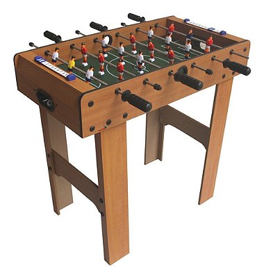 Mesa Pebolim Totó Com Pés 64cm Importway Com 2 Bolinhas Ideal Para Diversão Em Família E Amigos